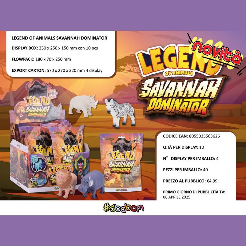Legend of Animals - Savannah Dominator - (10pz)