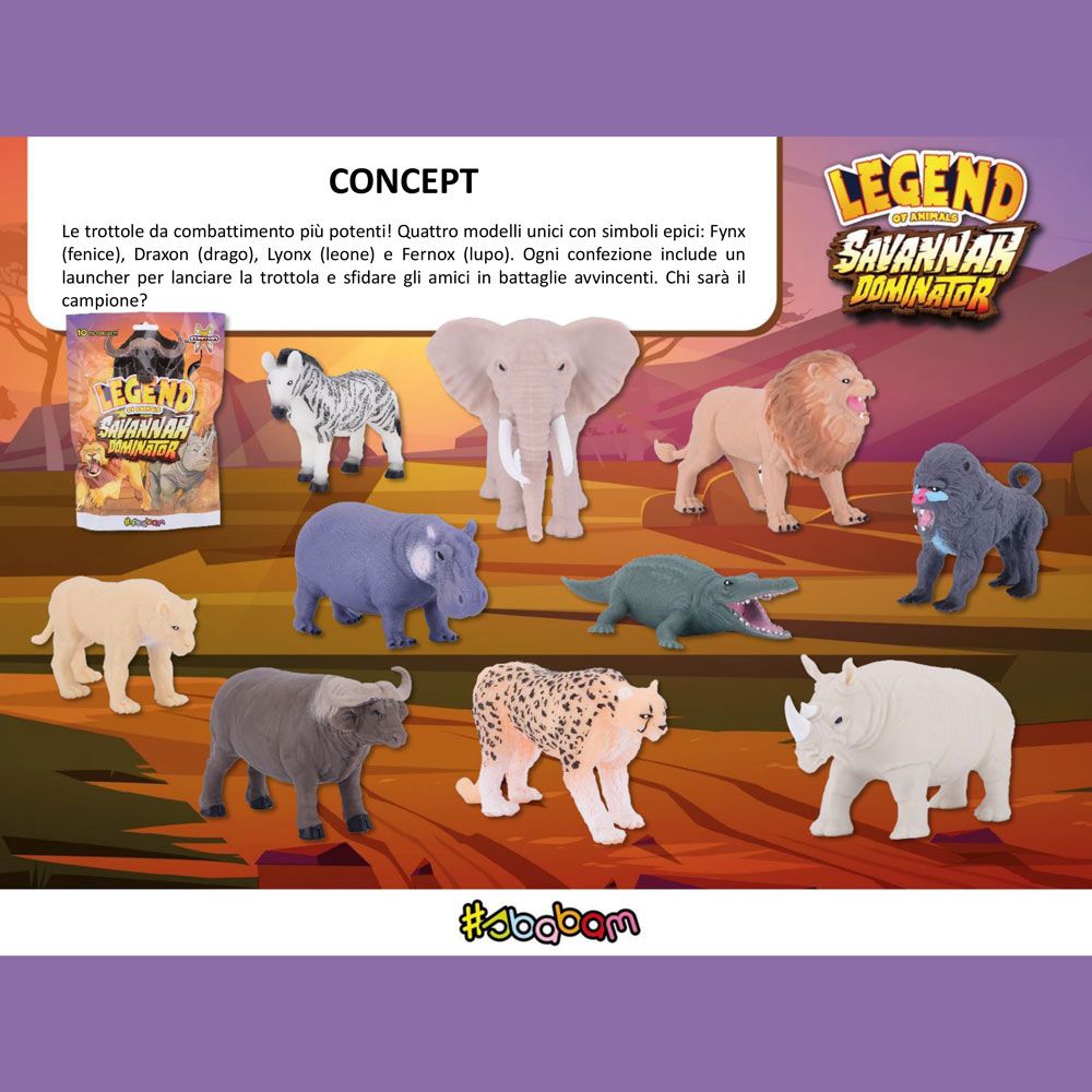 Legend of Animals - Savannah Dominator - (10pz)