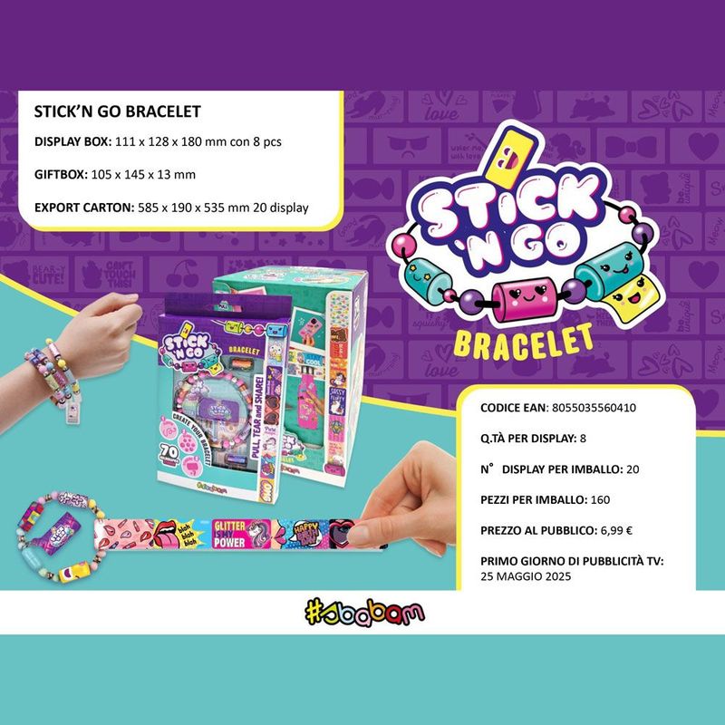 Stick'n Go Bracelet (8pz) Stick'n Go Bracelet (8pz)