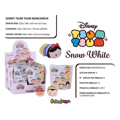 Disney Tsum Tsum Biancaneve (9pz) Disney Tsum Tsum Biancaneve (9pz)