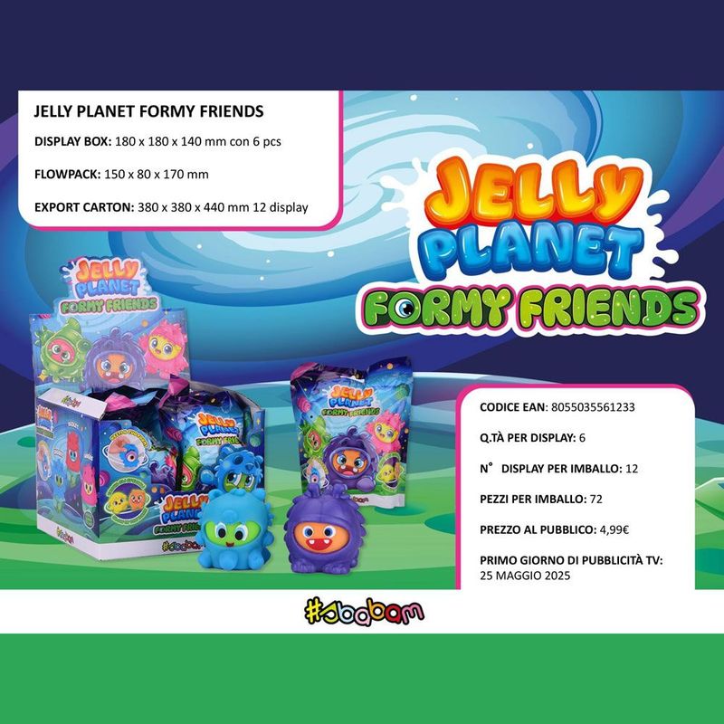 Jelly Planet Formy Friends (6pz) Jelly Planet Formy Friends (6pz)