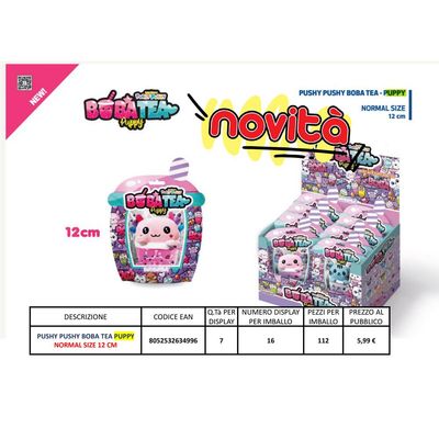 Pushy Pushy Boba Tea Puppy (7pz)