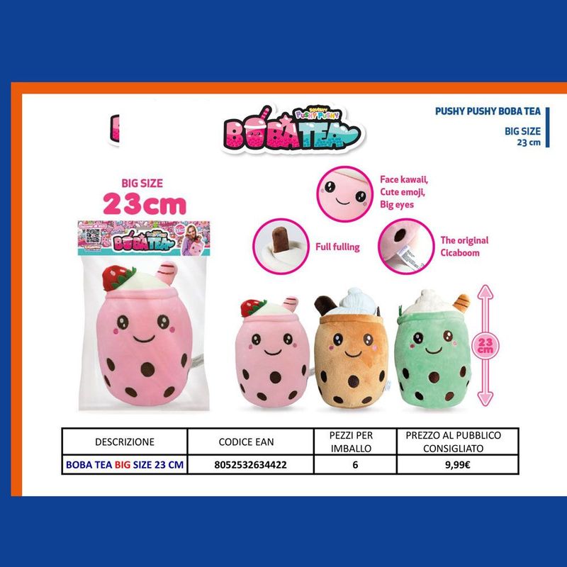 Pushy Pushy Boba Tea - Big Size (6pz) Pushy Pushy Boba Tea - Big Size (6pz)