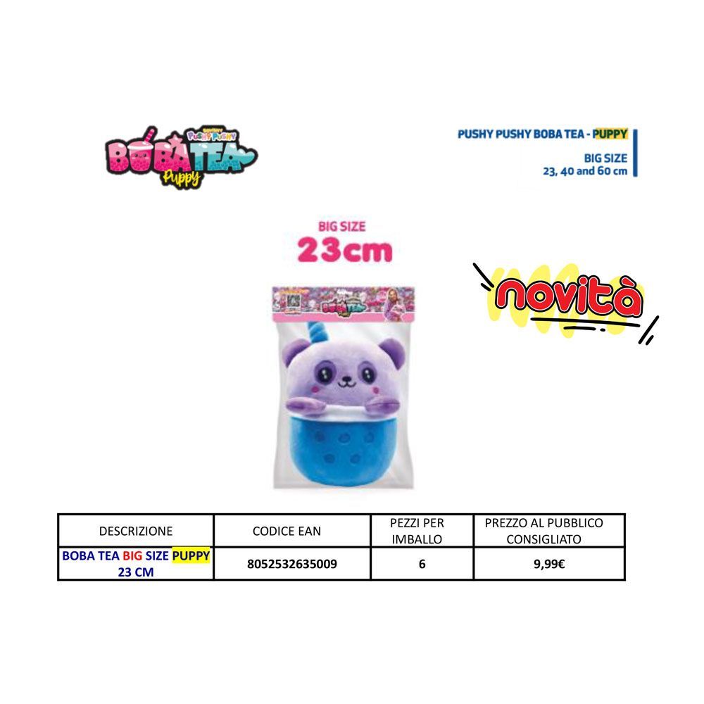 Pushy Pushy Boba Tea Puppy - Big Size (6pz)