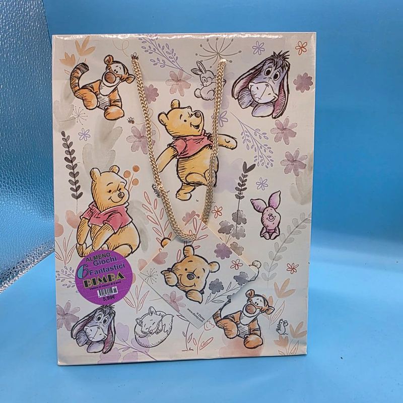 Shopper Winnie The Pooh per bambina con 6 regali - (5 pezzi)