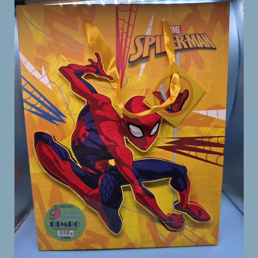 Shopper Spiderman con 9 regali - (5 pezzi) Shopper Spiderman con 9 regali - (5 pezzi)