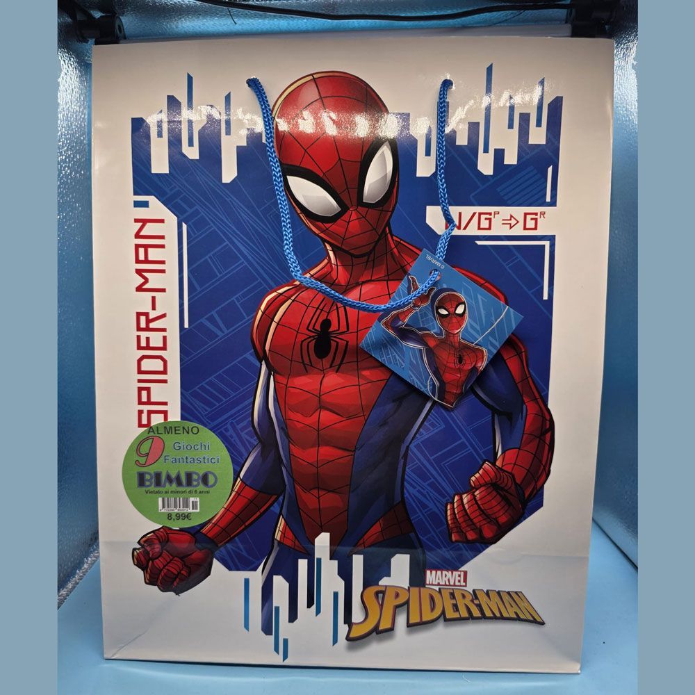 Shopper Spiderman con 9 regali - (5 pezzi) Shopper Spiderman con 9 regali - (5 pezzi)