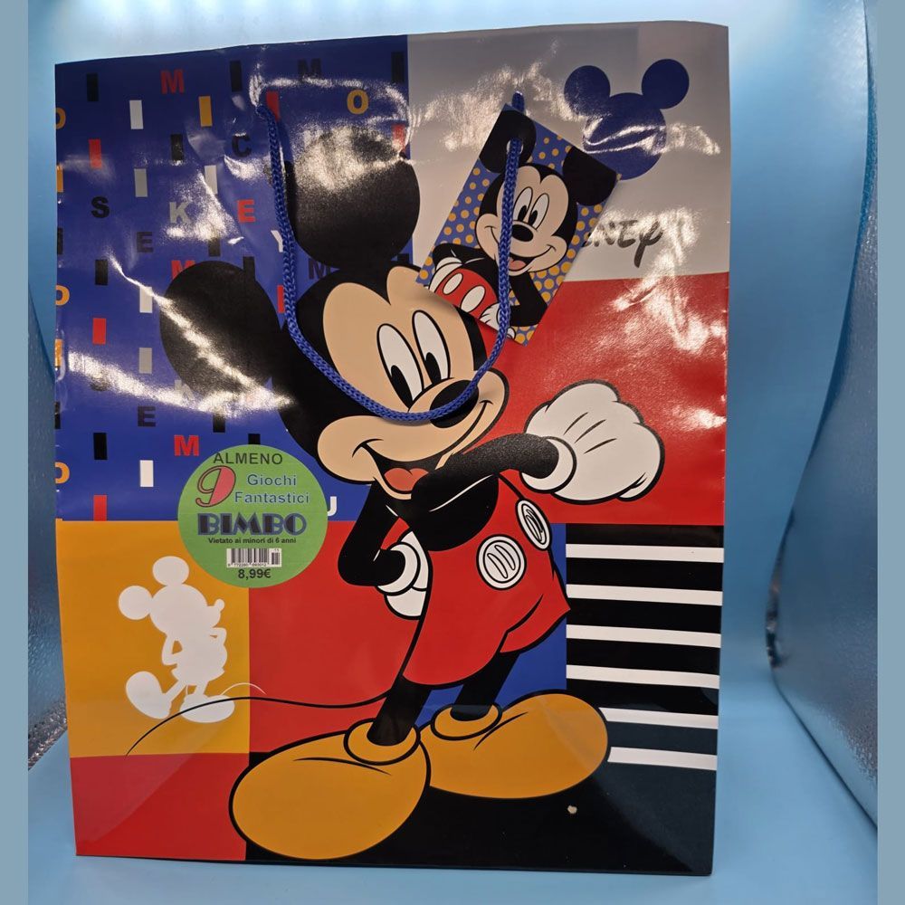Shopper Topolino con 9 regali - (5 pezzi) Shopper Topolino con 9 regali - (5 pezzi)