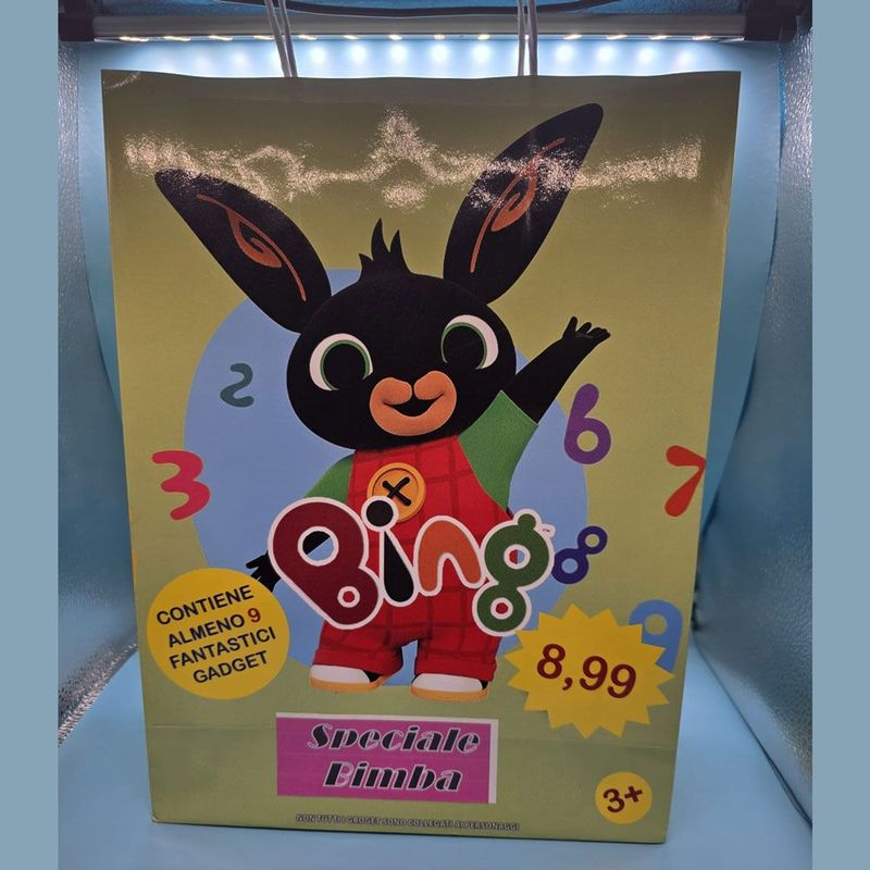 Shopper Bing per Bambina con 9 regali - (5 pezzi) Shopper Bing per Bambina con 9 regali - (5 pezzi)