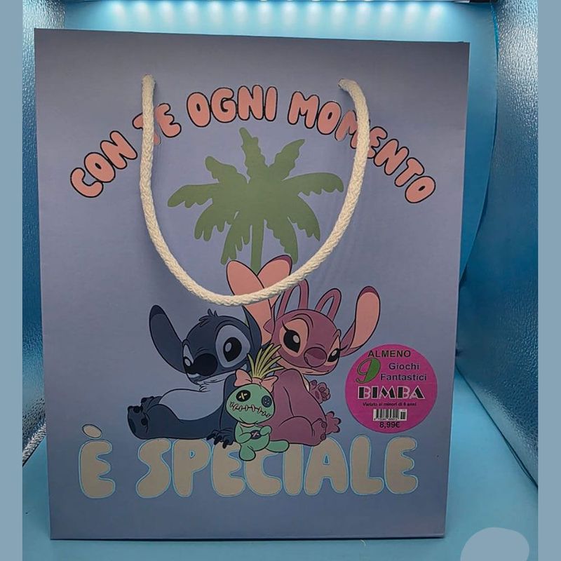 Shopper Stitch per Bambina con 9 regali - (5 pezzi) Shopper Stitch per Bambina con 9 regali - (5 pezzi)