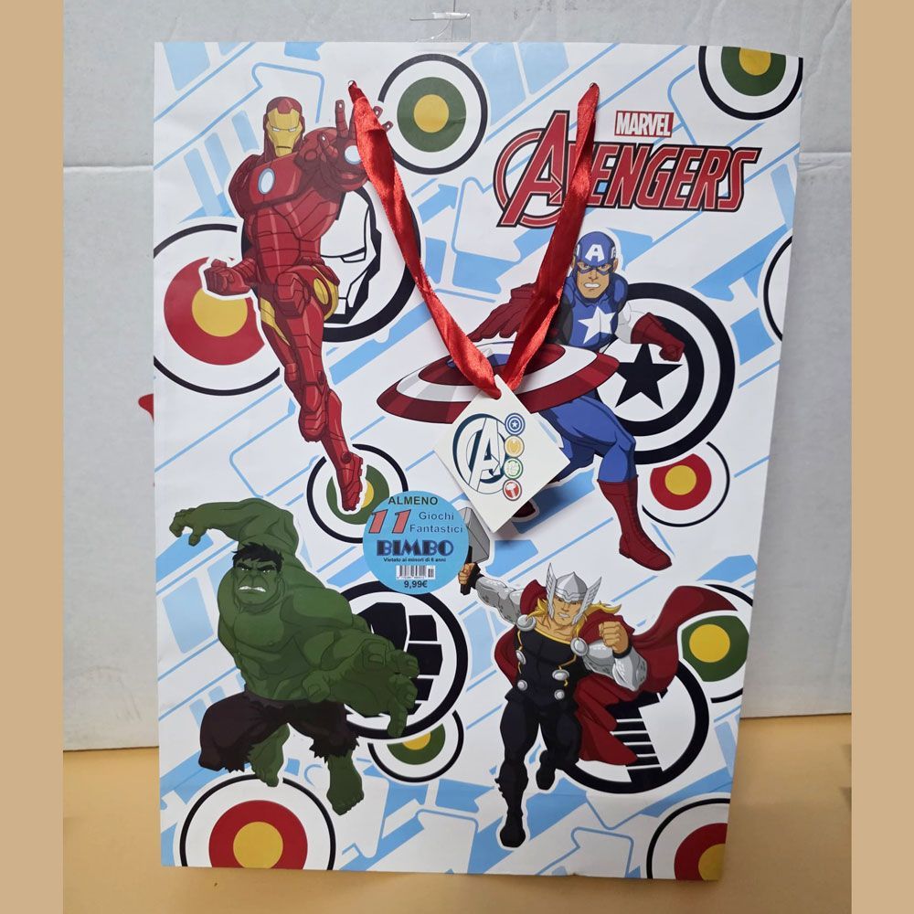 Shopper Avenger con 11 regali - (5 pezzi) Shopper Avenger con 11 regali - (5 pezzi)