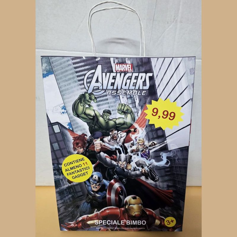Shopper Avenger con 11 regali - (5 pezzi) Shopper Avenger con 11 regali - (5 pezzi)