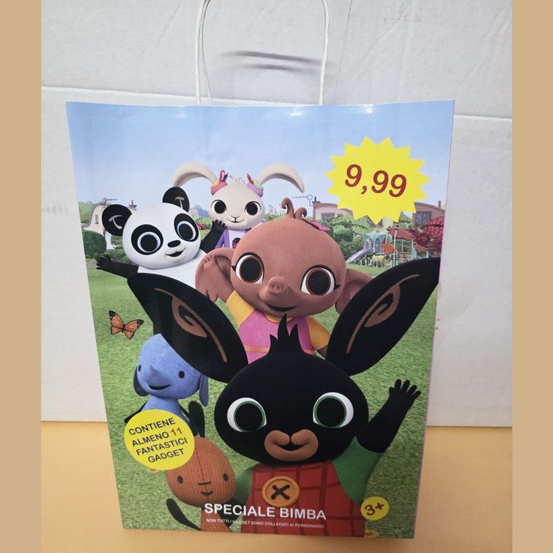Shopper Bing per bambina con 11 regali - (5 pezzi) Shopper Bing per bambina con 11 regali - (5 pezzi)