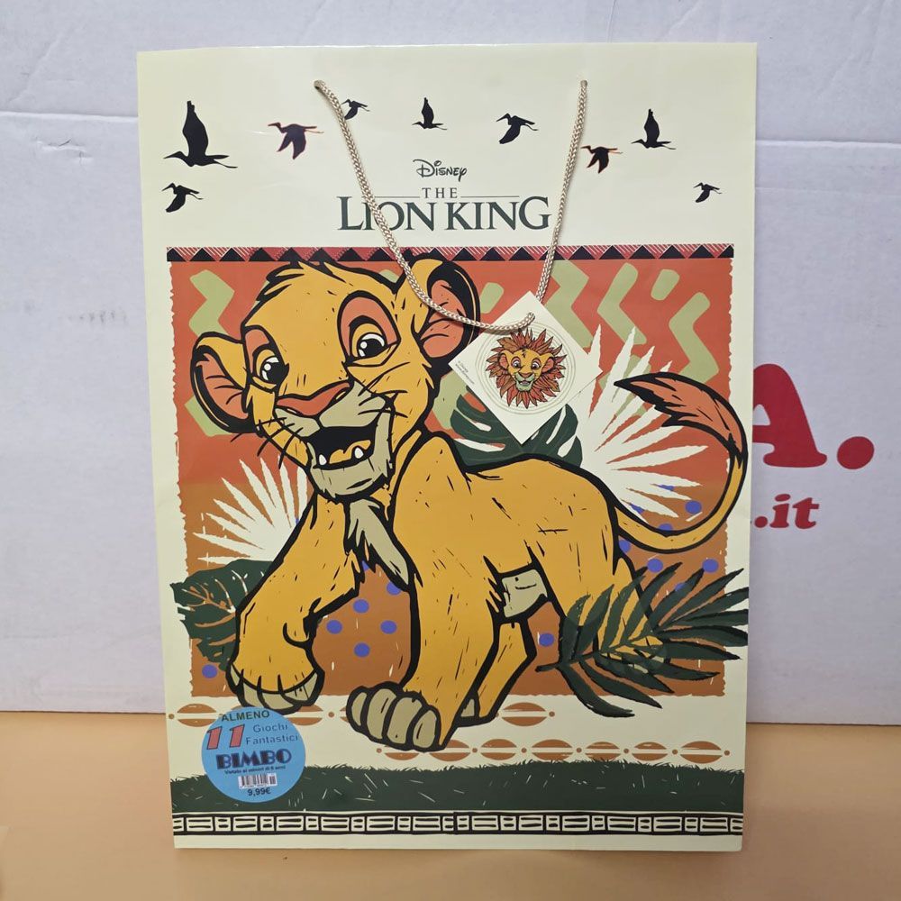 Shopper Re Leone per bambino con 11 regali  - (5 pezzi)