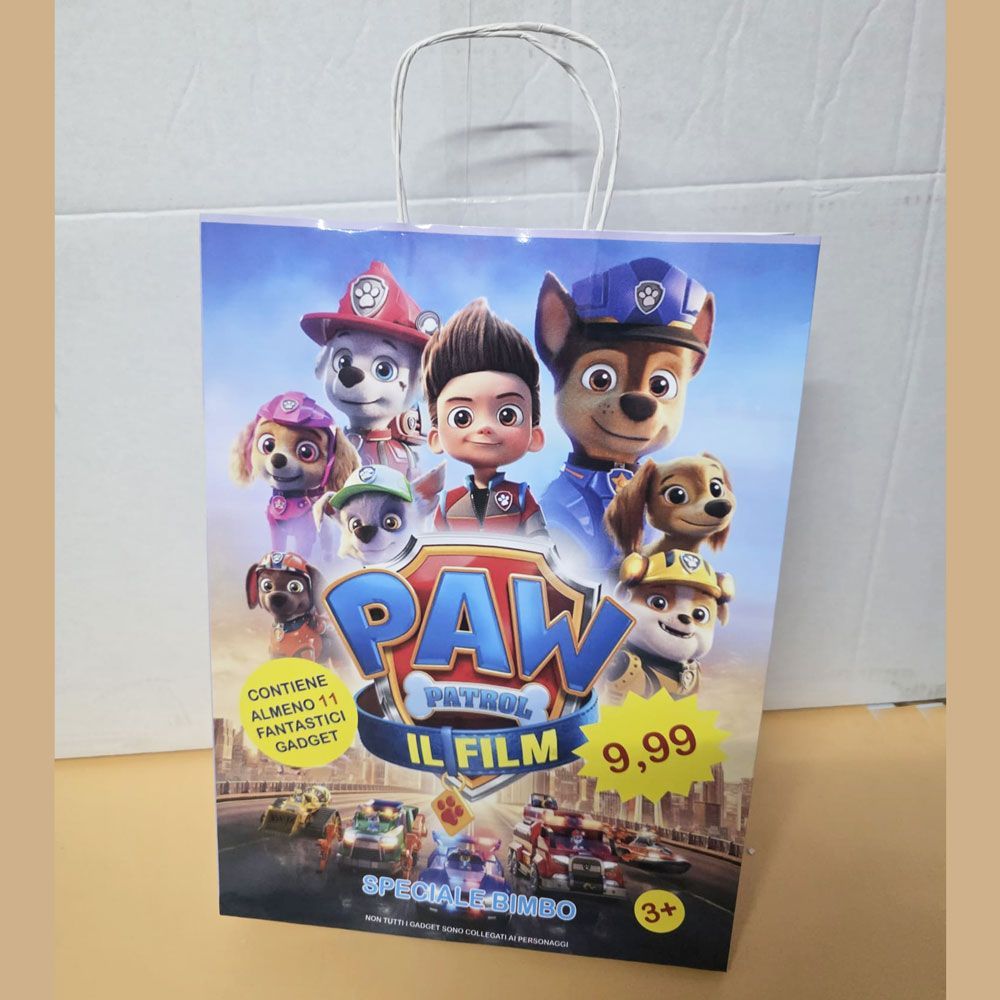 Shopper Paw Patrol per bambino con 11 regali  - (5 pezzi)