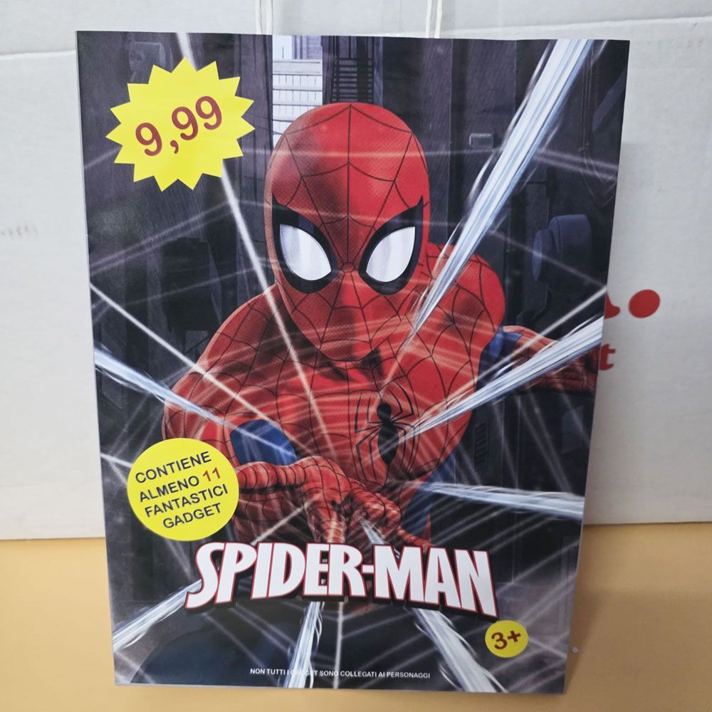 Shopper Spiderman con 11 regali  - (5 pezzi)