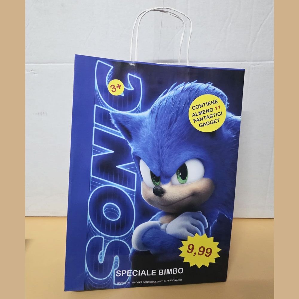 Shopper Sonic con 11 regali  - (5 pezzi)