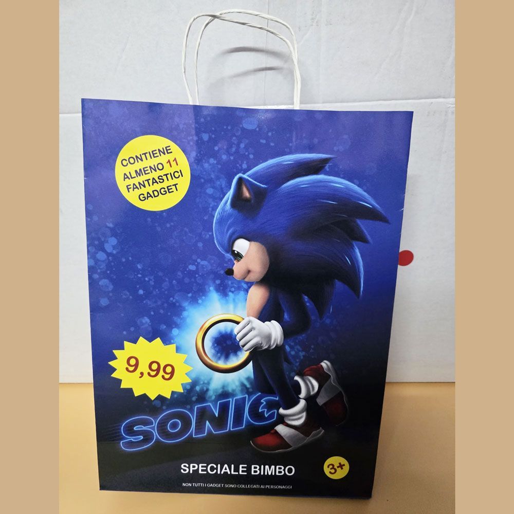 Shopper Sonic con 11 regali  - (5 pezzi)