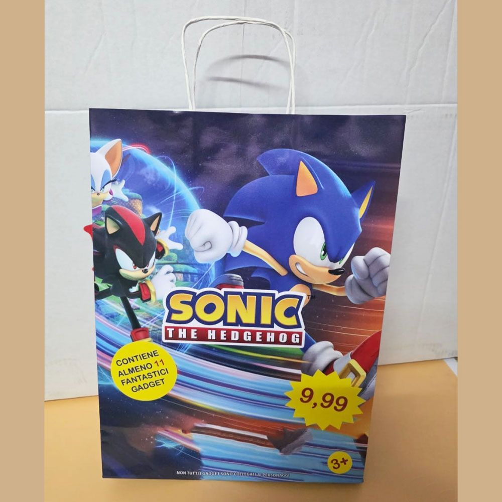 Shopper Sonic con 11 regali  - (5 pezzi)