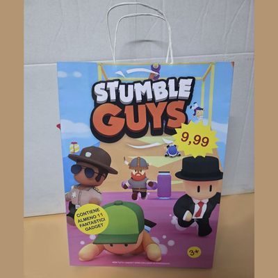 Shopper Stumble Guys con 11 regali - (5 pezzi) Shopper Stumble Guys con 11 regali - (5 pezzi)