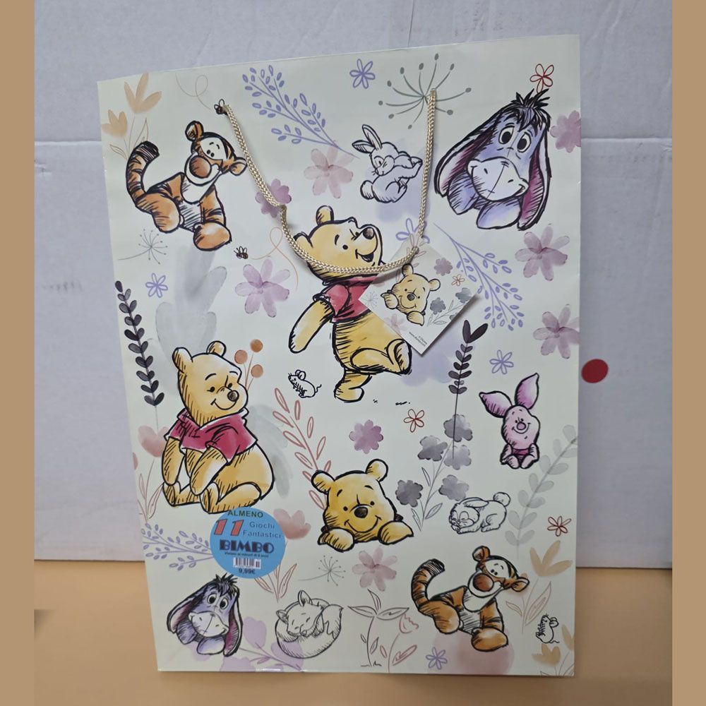Shopper Winnie the Pooh per bambino con 11 regali  - (5 pezzi)