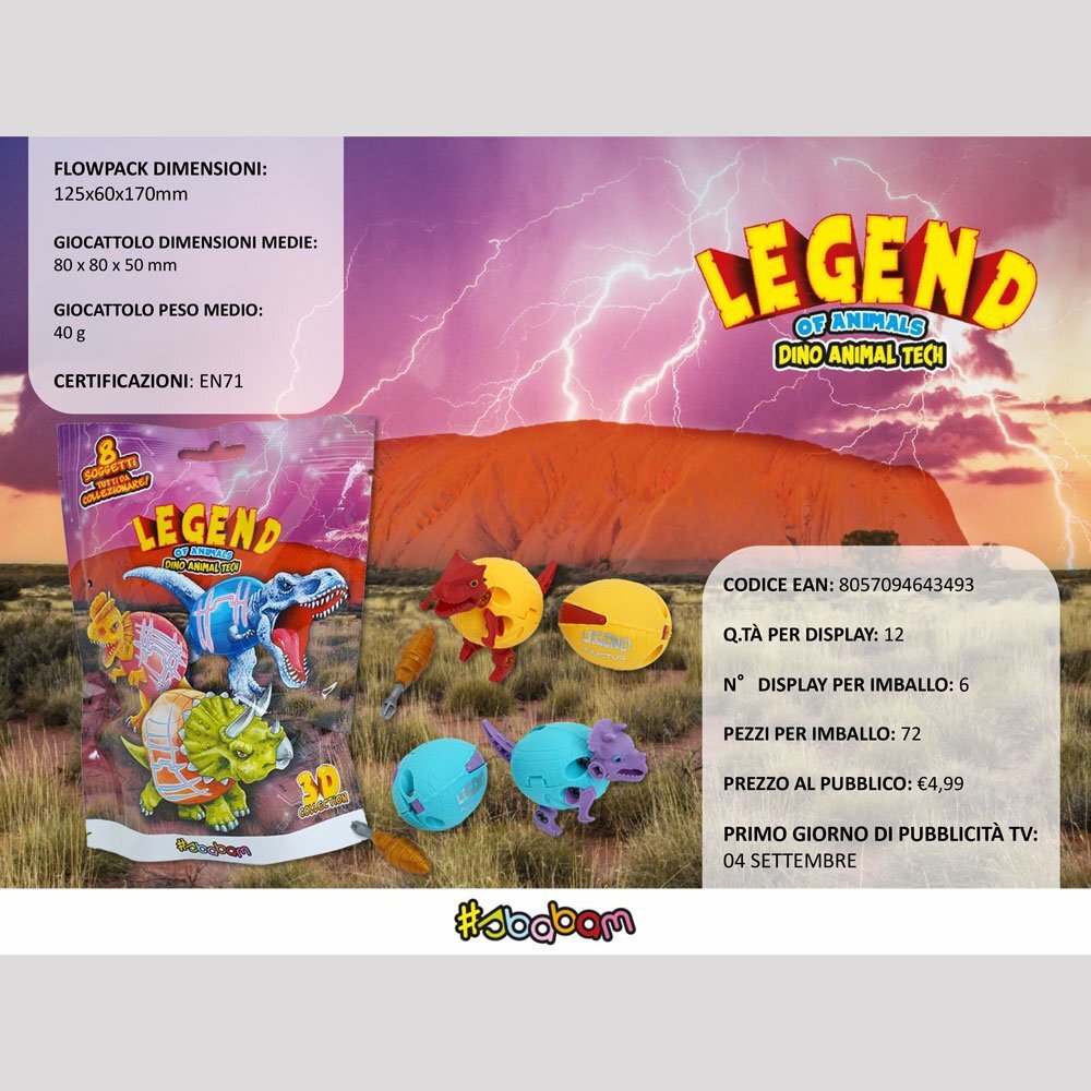 Legend Of Animals - Dino Animal Tech (12 pz.)