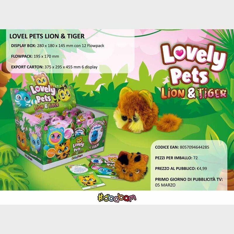 Lovely Pets - Lion & Tiger (12 pz.) Lovely Pets - Lion & Tiger (12 pz.)