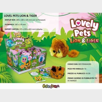 Lovely Pets - Lion & Tiger (12 pz.) Lovely Pets - Lion & Tiger (12 pz.)