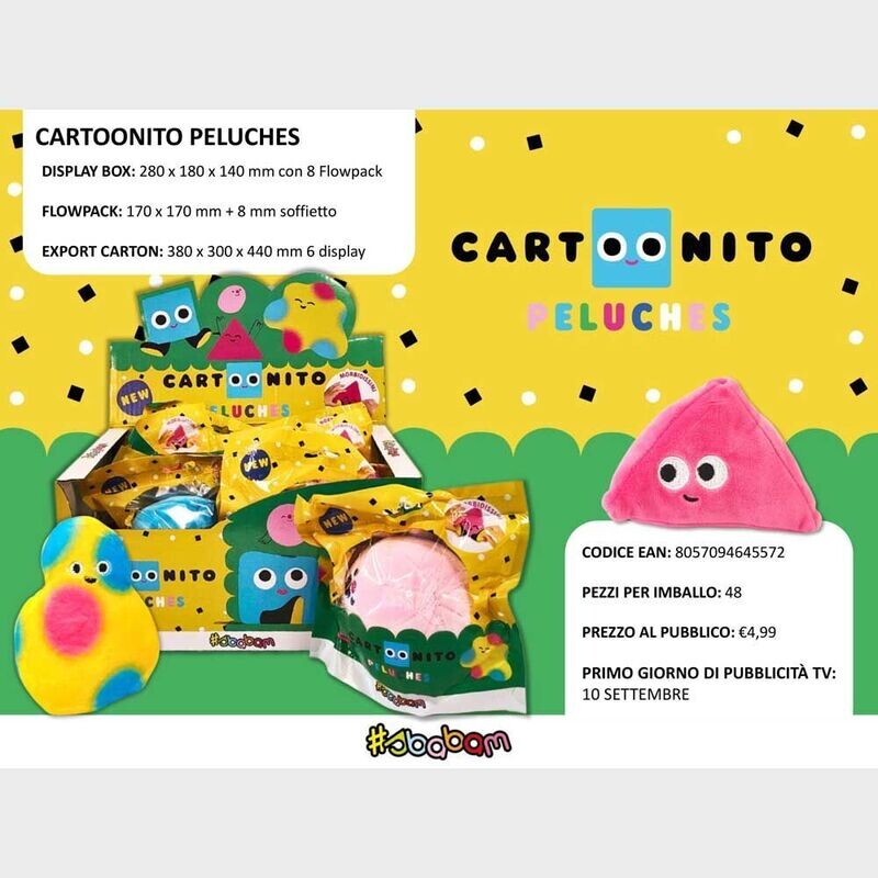 Cartoonito Peluches (8 pz) Cartoonito Peluches (8 pz)