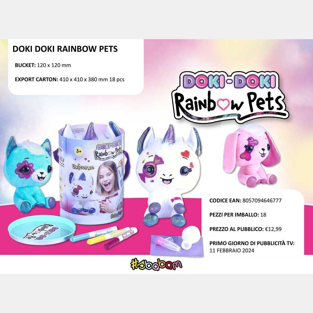 Doki Doki - Rainbow pets Cagnolino - (1 pz.) Doki Doki - Rainbow pets Cagnolino - (1 pz.)
