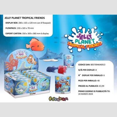 Jelly Planet - Tropical Friends (8 pz.) Jelly Planet - Tropical Friends (8 pz.)