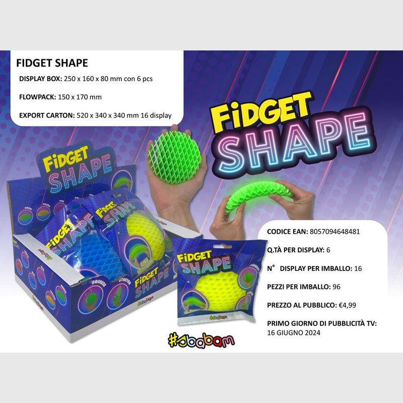 Fidget Shape - (6 pz.) Fidget Shape - (6 pz.)