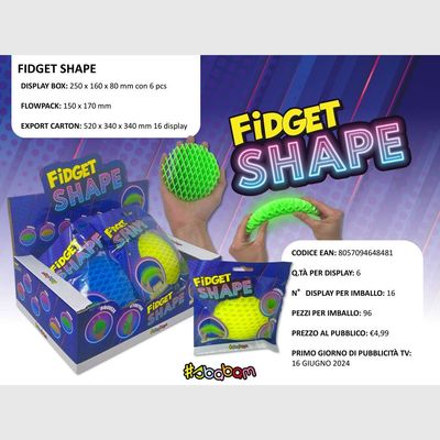 Fidget Shape - (6 pz.) Fidget Shape - (6 pz.)