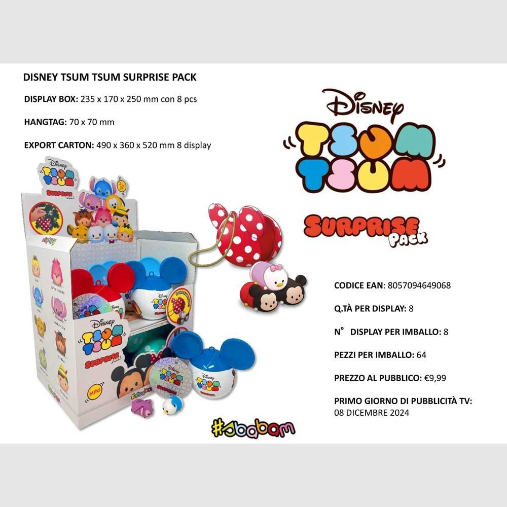 Disney Tsum Tsum Surprice Pack - (8pz)