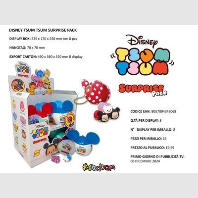 Disney Tsum Tsum Surprice Pack - (8pz) Disney Tsum Tsum Surprice Pack - (8pz)