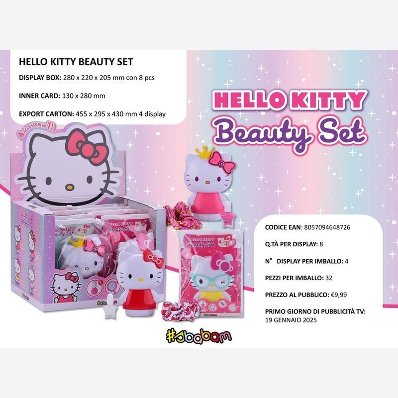 Hello Kitty Beauty Set - (8pz) Hello Kitty Beauty Set - (8pz)