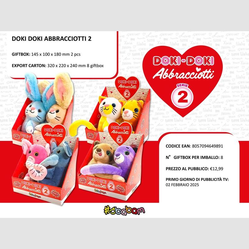 Doki Doki Abbracciotti - Serie 2 - (8pz) Doki Doki Abbracciotti - Serie 2 - (8pz)
