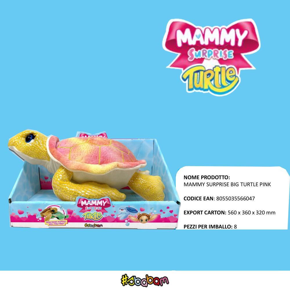 Mammy Surprise Big Turtle Pink - (1pz) Mammy Surprise Big Turtle Pink - (1pz)