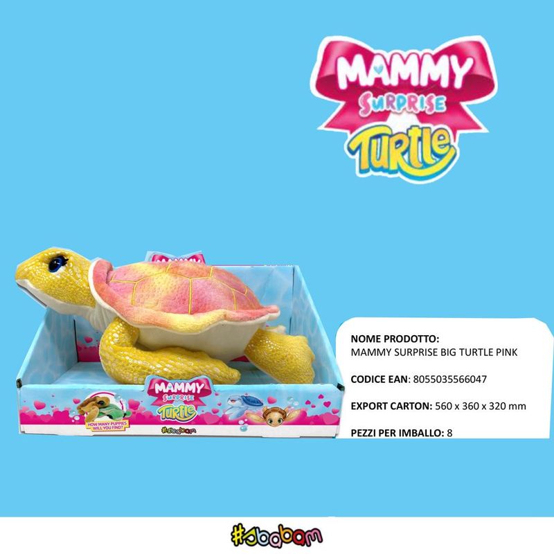 Mammy Surprise Big Turtle Pink - (1pz) Mammy Surprise Big Turtle Pink - (1pz)