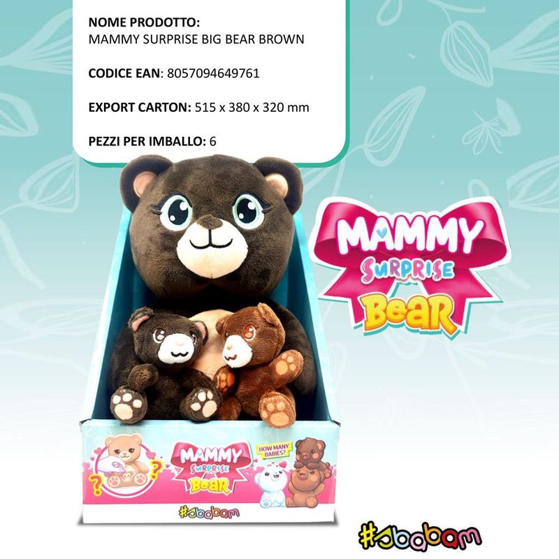 Mammy Surprise Big Bear Brown - (6pz) Mammy Surprise Big Bear Brown - (6pz)