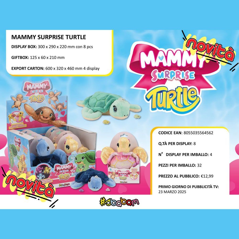 Mammy Surprise Turtle - (8pz) Mammy Surprise Turtle - (8pz)