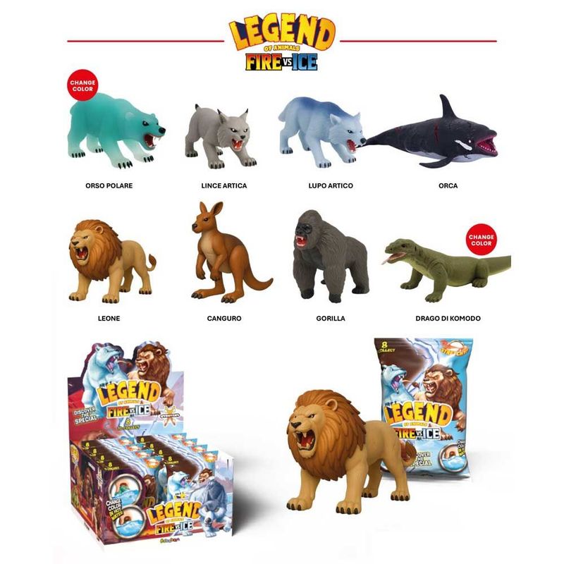 Legend of Animals – Ice vs Fire - (8 pz.) Legend of Animals – Ice vs Fire - (8 pz.)
