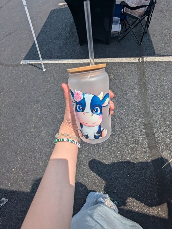 16oz Glass Can Tumbler