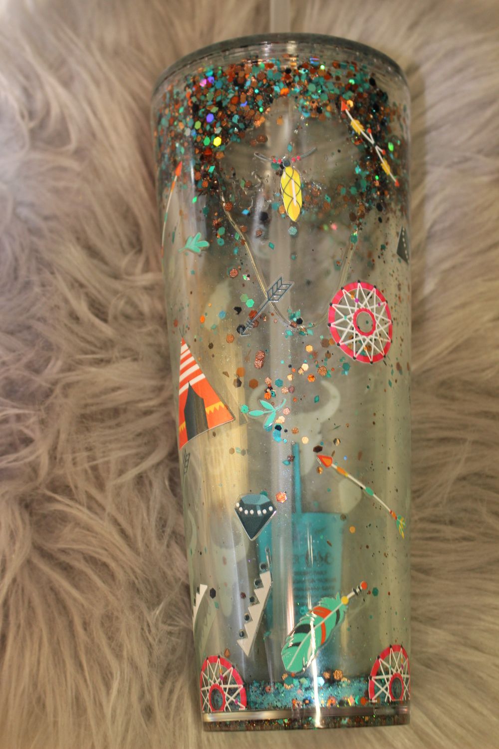 24oz Snow Globe Tumbler