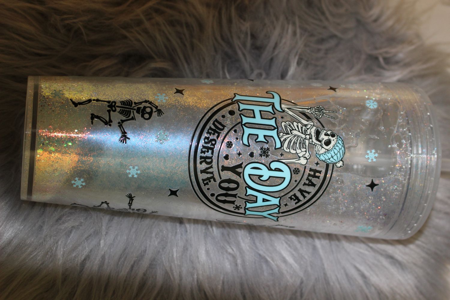 24oz Snow Globe Tumbler