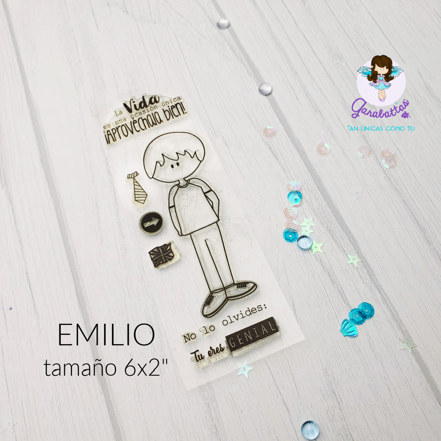 2x6" Stamp - Emilio