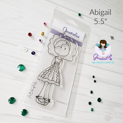 5.5" Stamp - Abigail