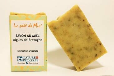 Savon  BIO au miel – Algues de Bretagne
