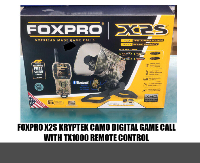 FOXPRO X2S KRYPTEK CAMO DIGITAL GAME CALL WITH TX1000 REMOTE CONTROL