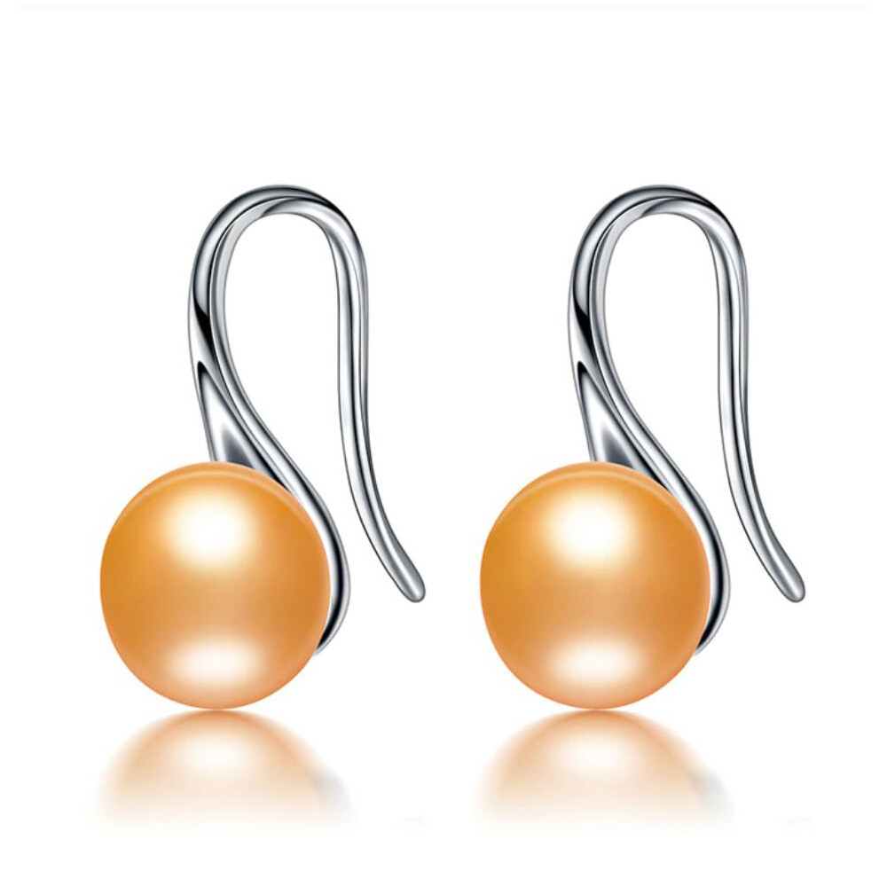 Golden Freshwater Pearl Silver Drop 